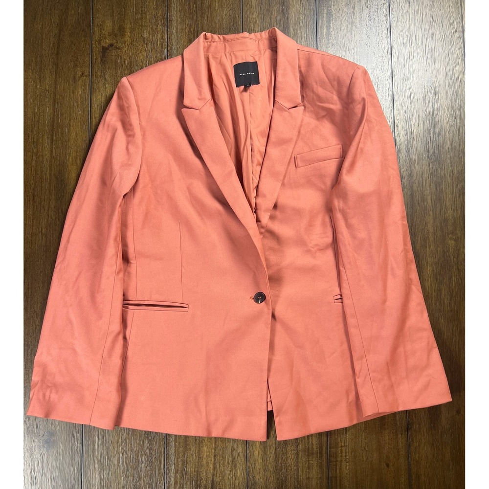 Alex Marie Coral Pink Single Button Blazer Jacket Size 18 Professional Workwear